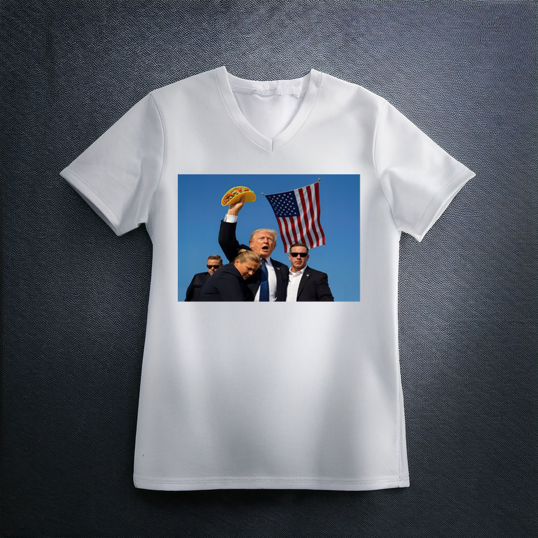 Funny Trump Fight fight fight Taco T-Shirt