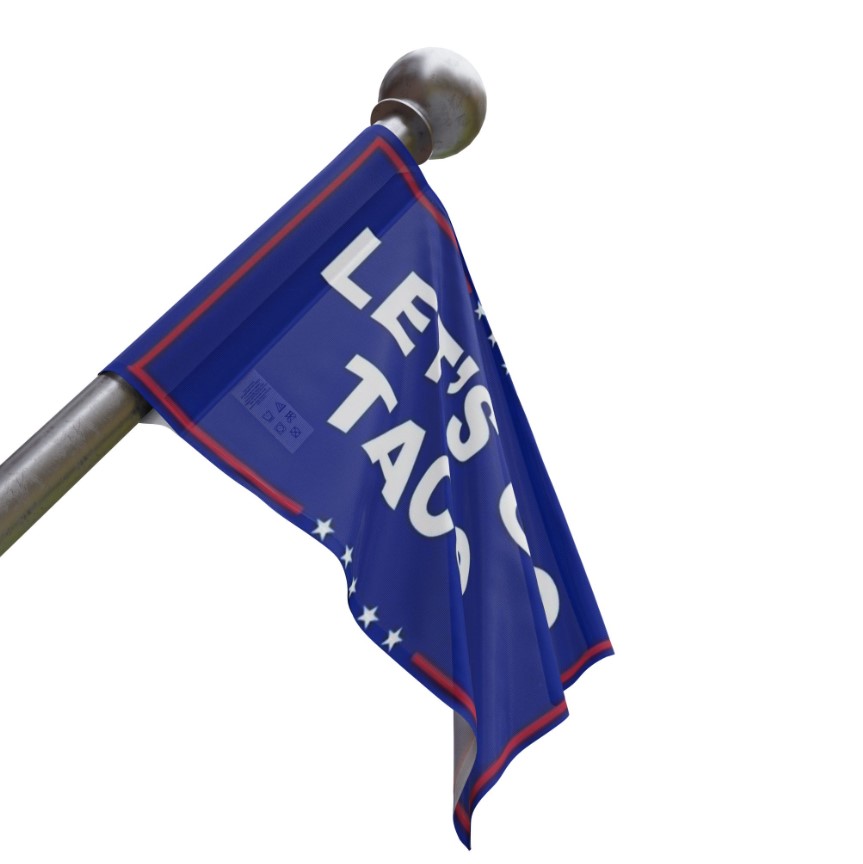 Let's Go Taco House Flag