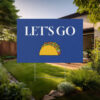 Let's Go Taco Plastic Yard Sign, Taco Party Decor