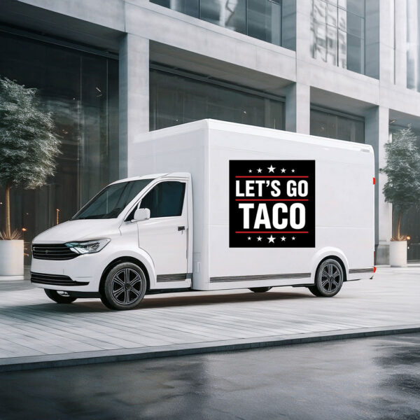 Let's Go Taco Tee Unique Car Gift Car Magnet – Stickers