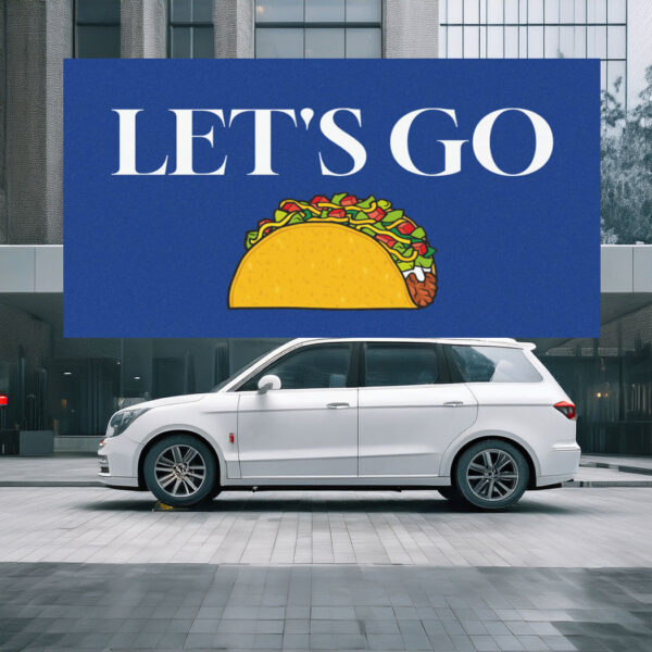 Lets Go Taco-Themed Car Magnet