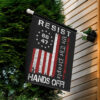 Resist Hands Off Garden Flag, Hands Off Protest Flag