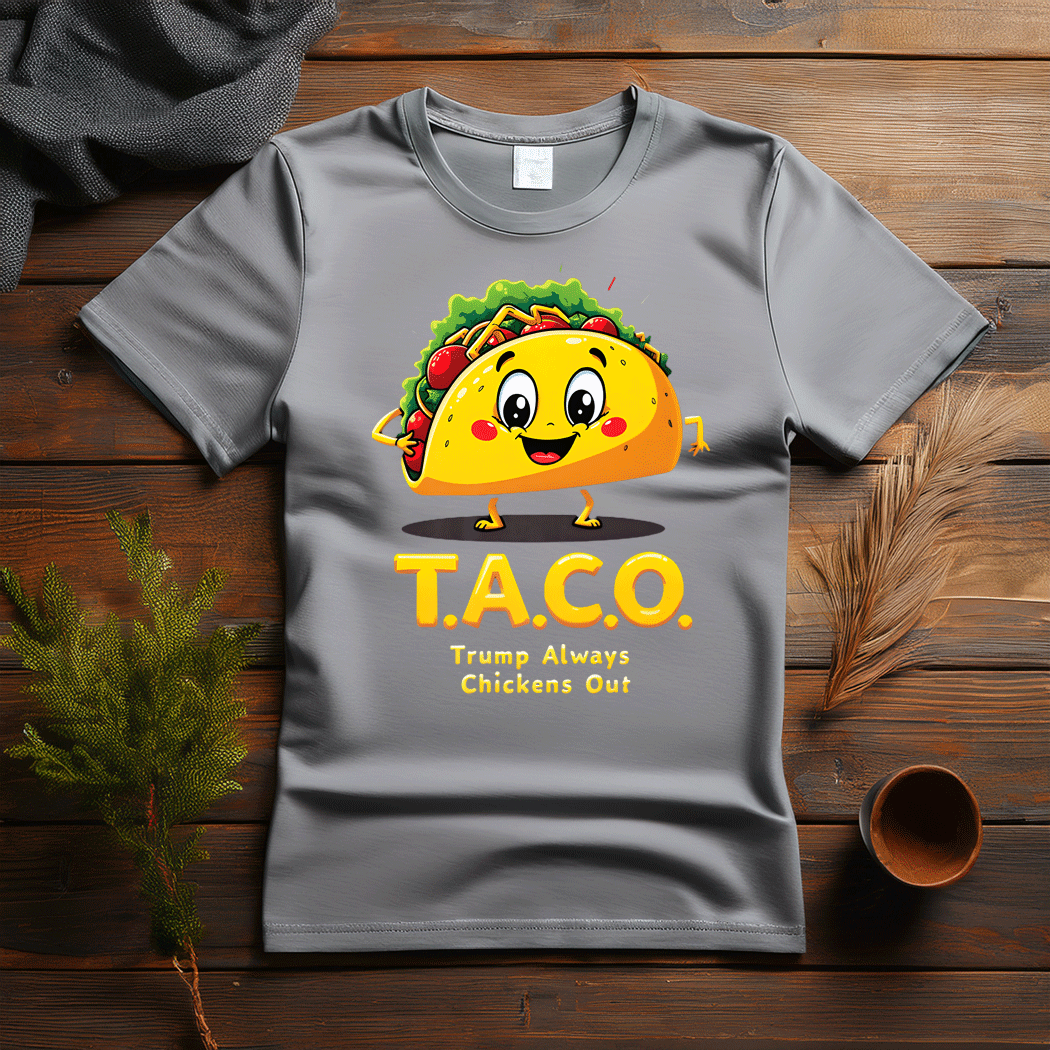 T.A.C.O – Trump Always Chickens Out Meme T-Shirt