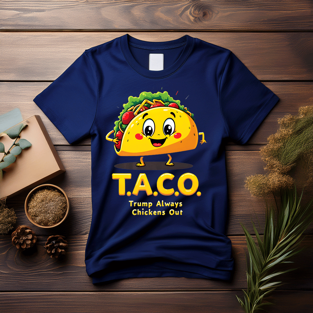 T.A.C.O – Trump Always Chickens Out Meme T-Shirt