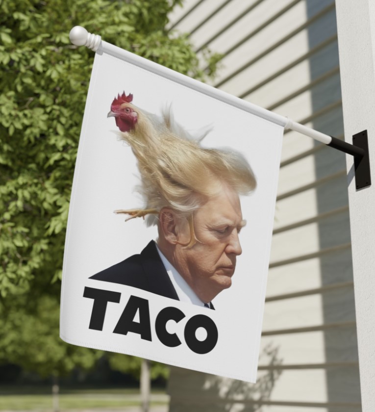 TACO Trump Always Chickens Out Flag