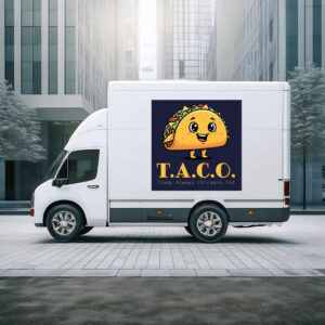 TACO - Trump Always Chickens Out - Funny Protest Car Magnet