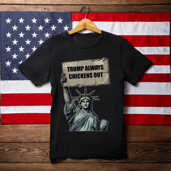 Taco Trump Always Chickens Out T.A.C.O Vintage T-Shirt