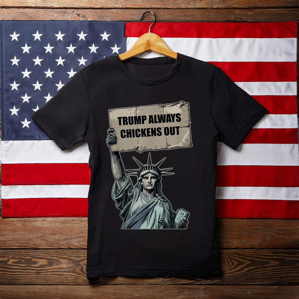Taco Trump Always Chickens Out T.A.C.O Vintage T-Shirt