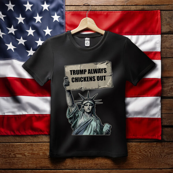 Taco Trump Always Chickens Out T.A.C.O Vintage T-Shirt