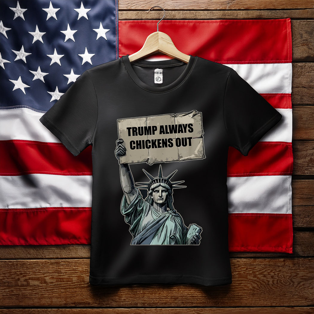 Taco Trump Always Chickens Out T.A.C.O Vintage T-Shirt