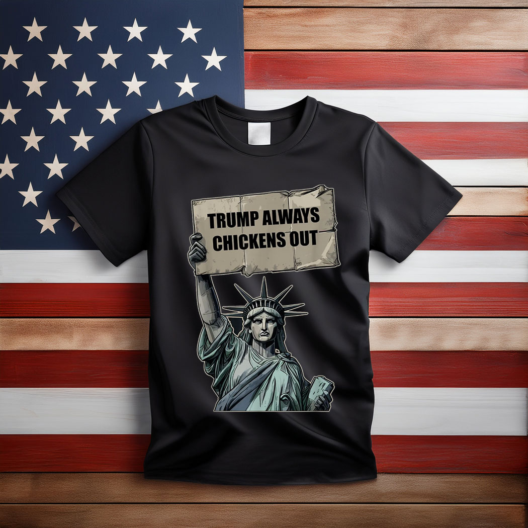 Taco Trump Always Chickens Out T.A.C.O Vintage T-Shirt