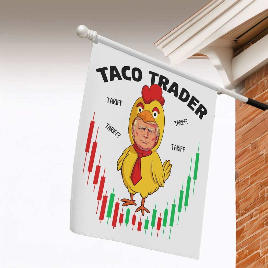 Trump Always Chicken Out Flag, Let's Go Taco Flag