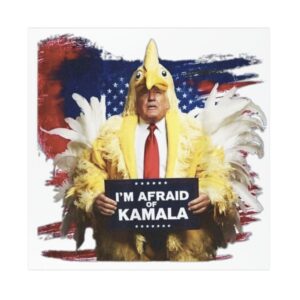 Trump Always Chickens Out Car Magnet Afraid of Kamala
