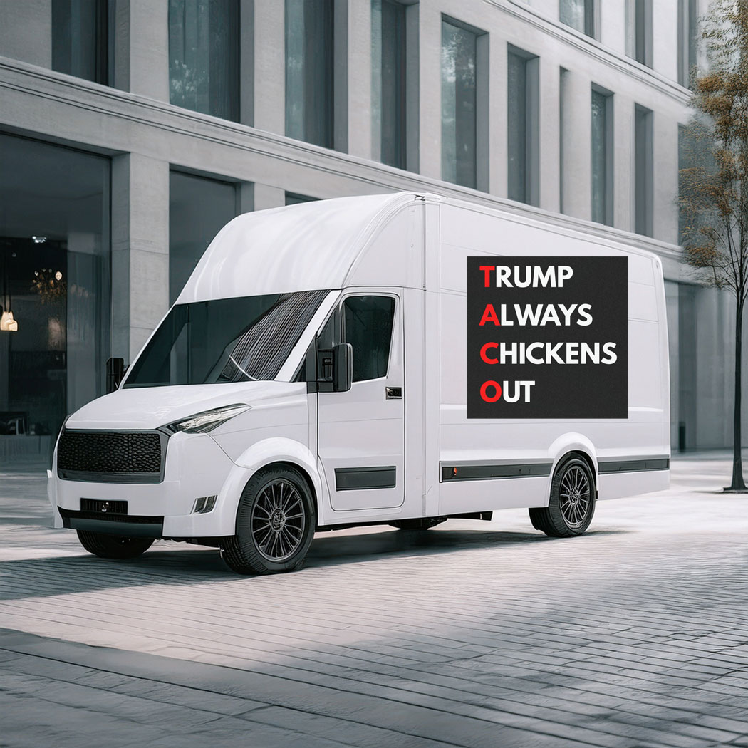 Trump Always Chickens Out Magnet