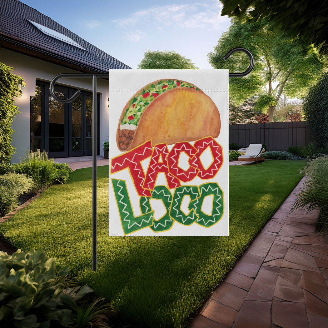 Trump Always Chickens Out - Tariff Protest Garden Flag