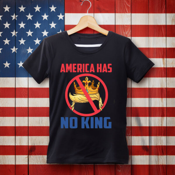 Bold Anti-King Graphic Tee – America Has No King Shirt