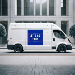 Fun LET'S GO TACO Vinyl Stickers
