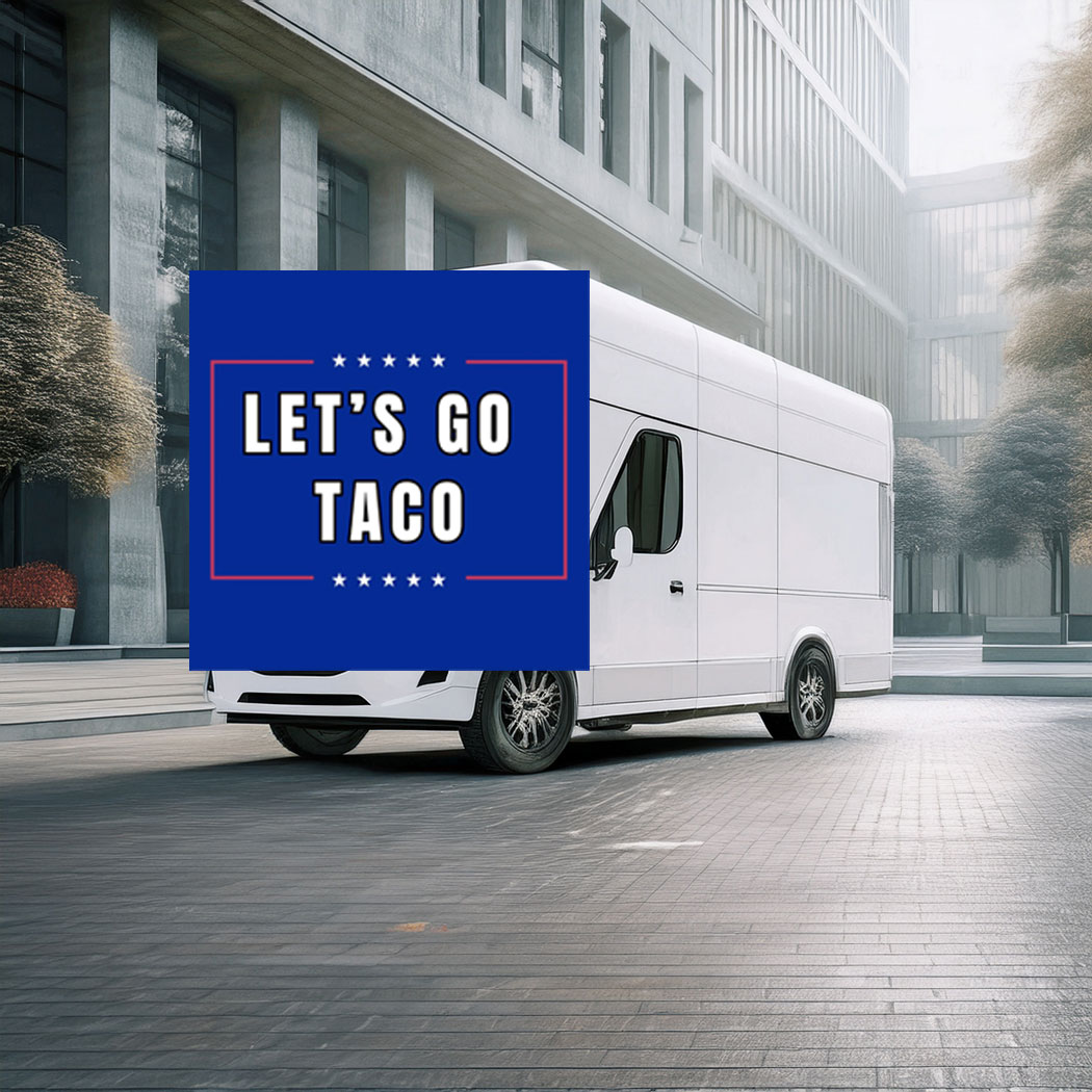 Fun LET'S GO TACO Vinyl Stickers
