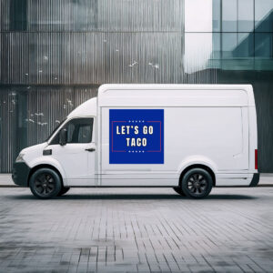 Fun LET'S GO TACO Vinyl Stickers