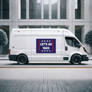 Let's Go Taco Funny Anti-Trump Sticker