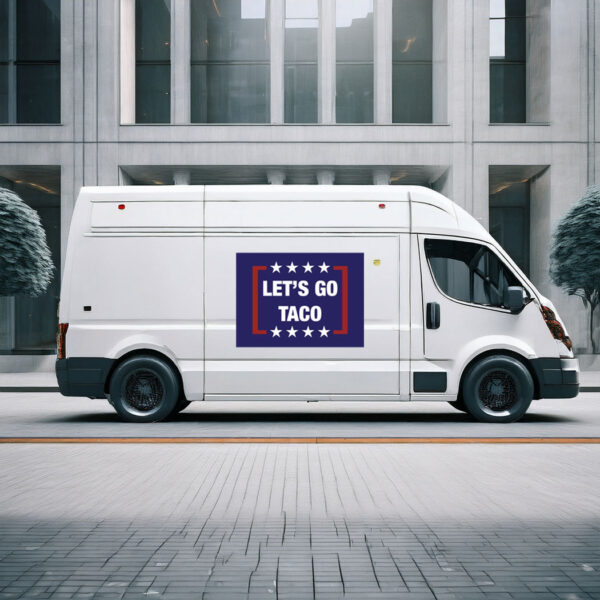 Let's Go Taco Funny Anti-Trump Sticker