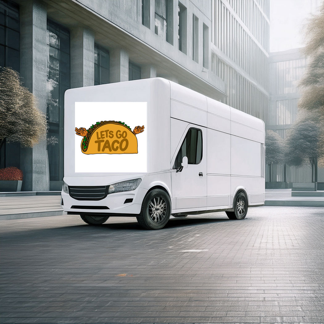 Let's Go Taco Sticker TACO Trump Funny Vinyl Decal