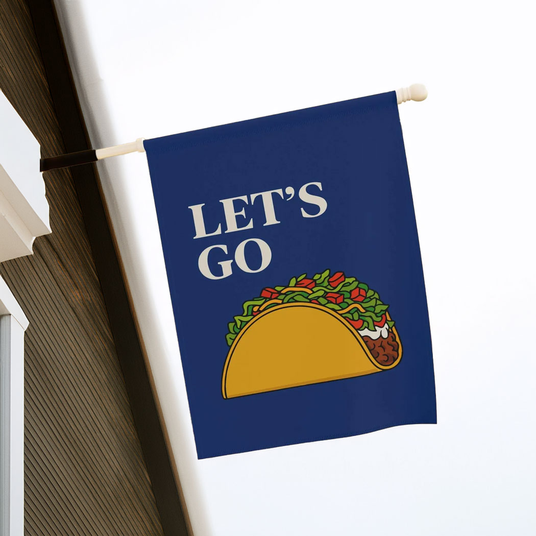 Let's Go Taco Trump Always Chickens Out 2025 Flag