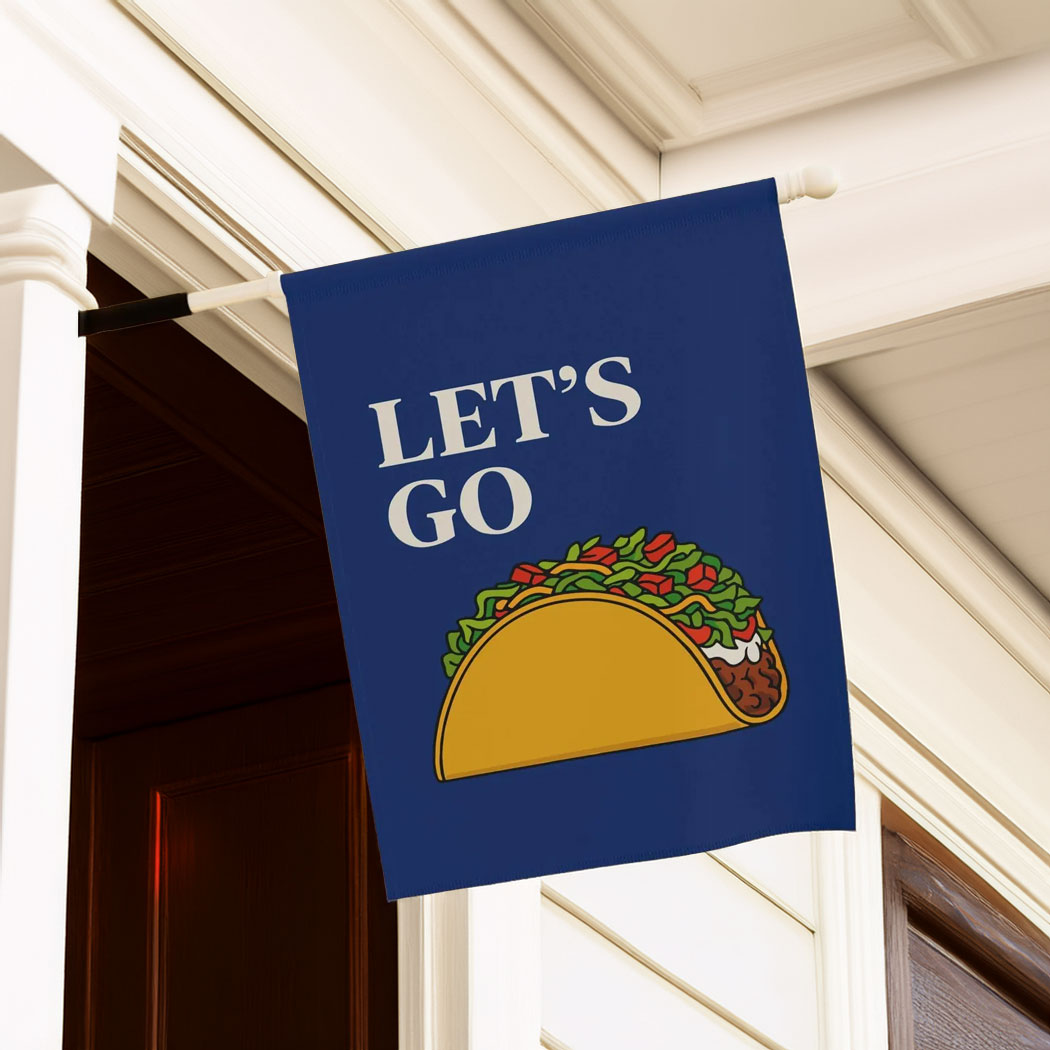 Let's Go Taco Trump Always Chickens Out 2025 Flag