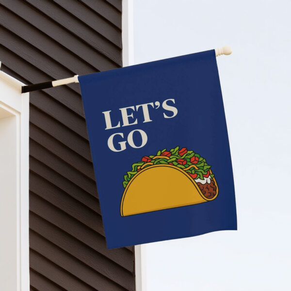 Let's Go Taco Trump Always Chickens Out 2025 Flag