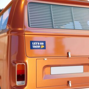 Let's go TACO! Trump Funny Taco Bumper Stickers, Car Decals