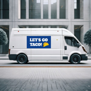 Let's go TACO! Trump Funny Taco Bumper Stickers, Car Decals