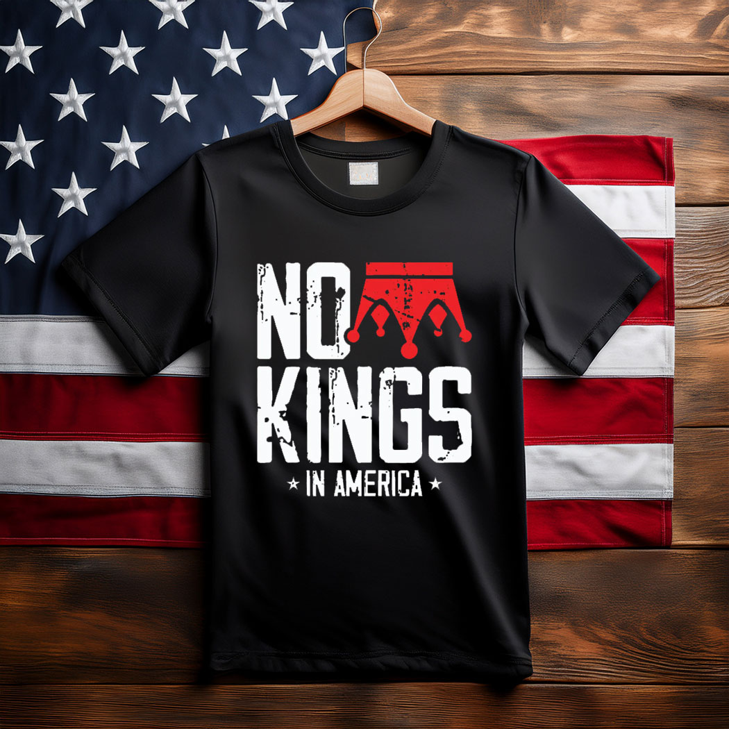No Kings In America, Vintage Patriotic Freedom Liberty T-Shirt
