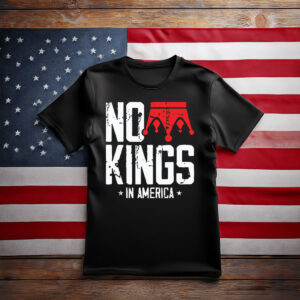No Kings In America, Vintage Patriotic Freedom Liberty T-Shirt