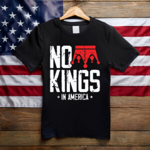 No Kings In America, Vintage Patriotic Freedom Liberty T-Shirt