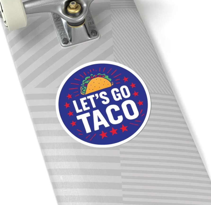TACO Sticker Trump Always Chickens Out