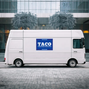 TACO - Trump Always Chickens Out or Let's Go Taco Sticker