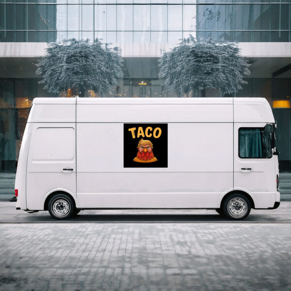 Taco Trump Always Chickens Out Stickers