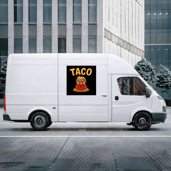 Taco Trump Always Chickens Out Stickers