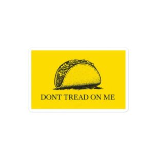 Taco Trump Always Chickens Out Sticker