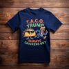 Taco Trump Always Chickens Out Vintage Shirt
