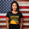 Trump Always Chickens Out Chicken Trump Holding Taco Shirt
