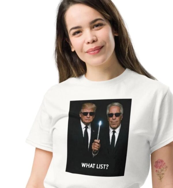 What List Donald Trump and Jeffrey Epstein shirts