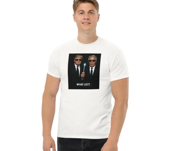 What List Donald Trump and Jeffrey Epstein shirts
