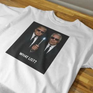 What List Donald Trump and Jeffrey Epstein shirts